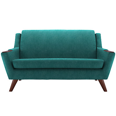 G Plan Vintage The Fifty Five Small 2 Seater Sofa Velvet Teal G Plan Vintage The Fifty Five Small 2 Seater Sofa Velvet Teal